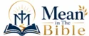 mean in the bible logo