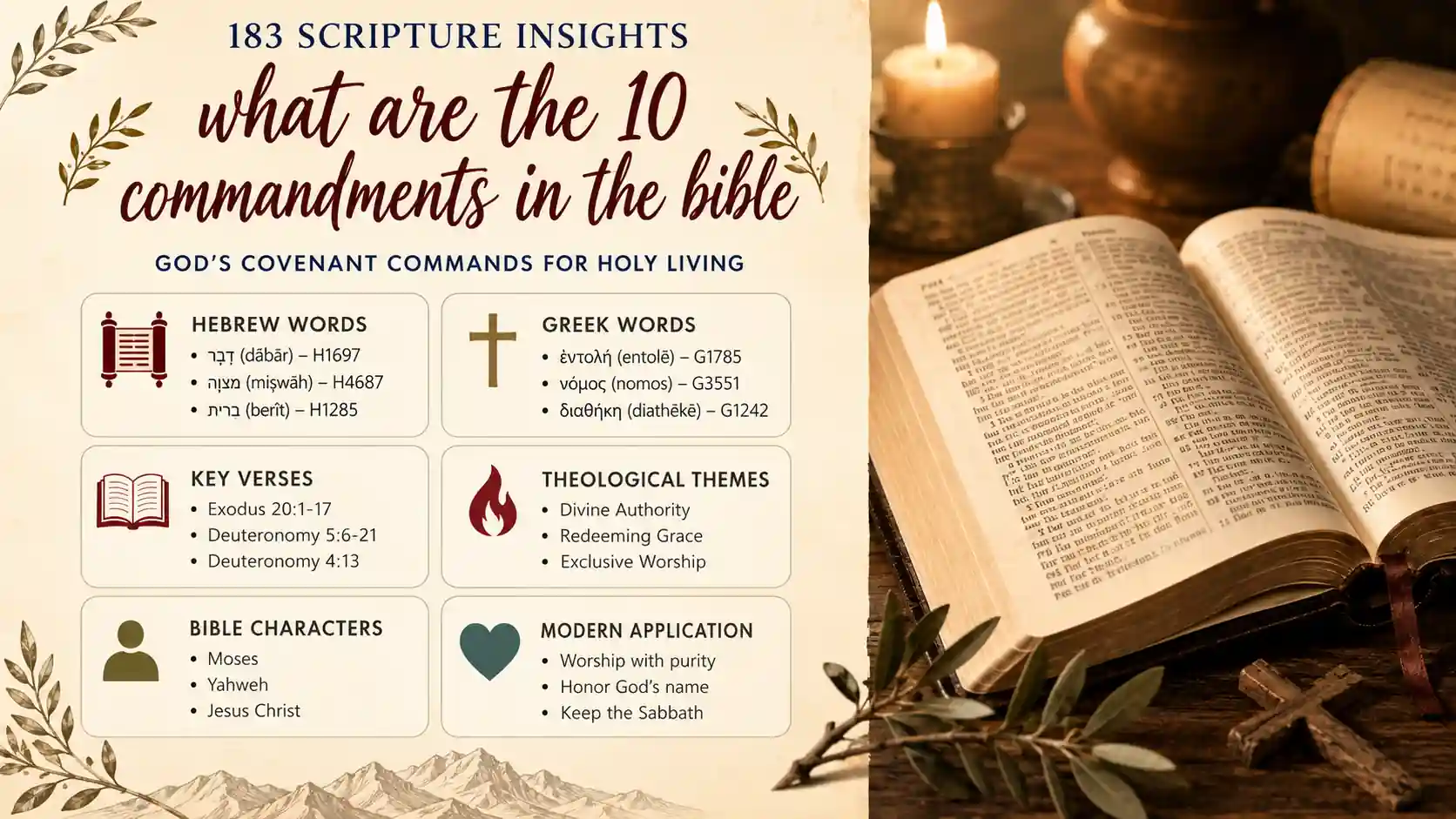 What Are The 10 Commandments In The Bible