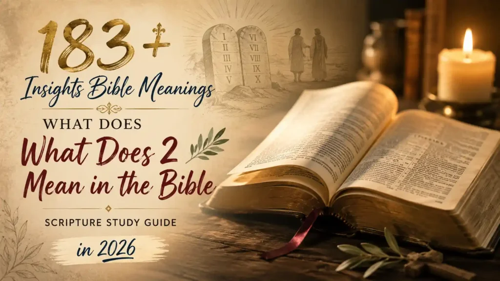 What Does 2 Mean In The Bible