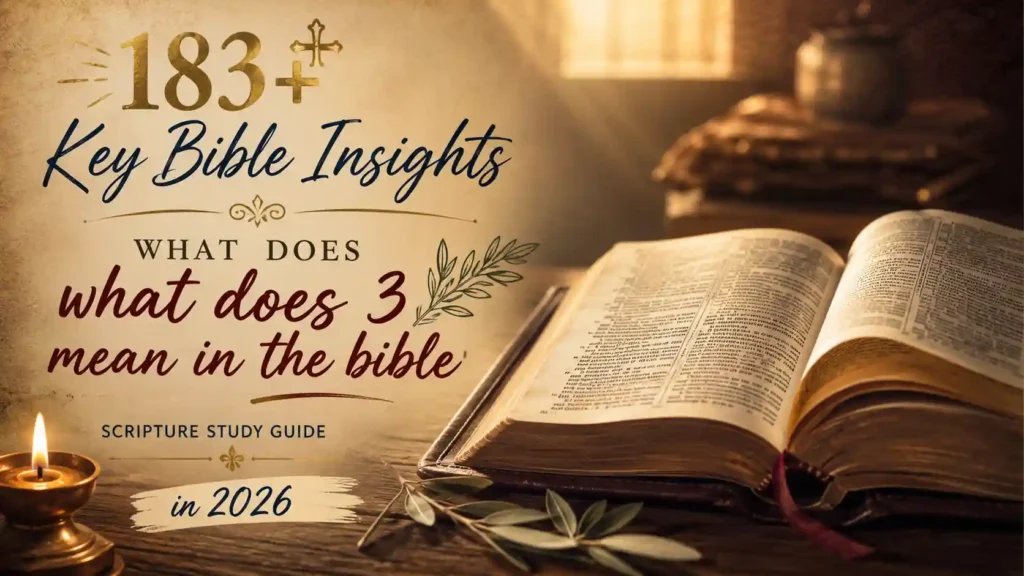 What Does 3 Mean In The Bible