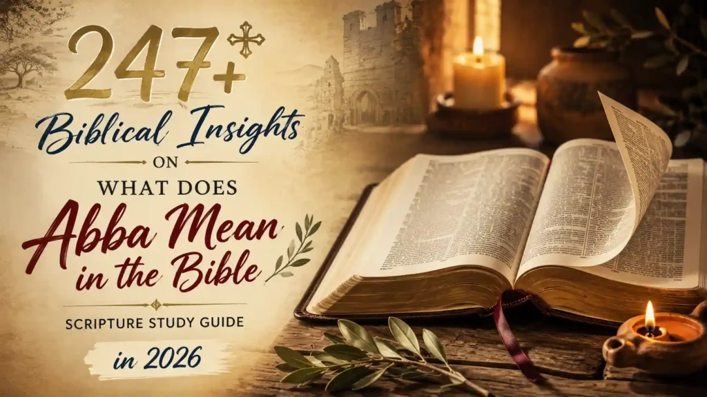 What Does Abba Mean In The Bible
