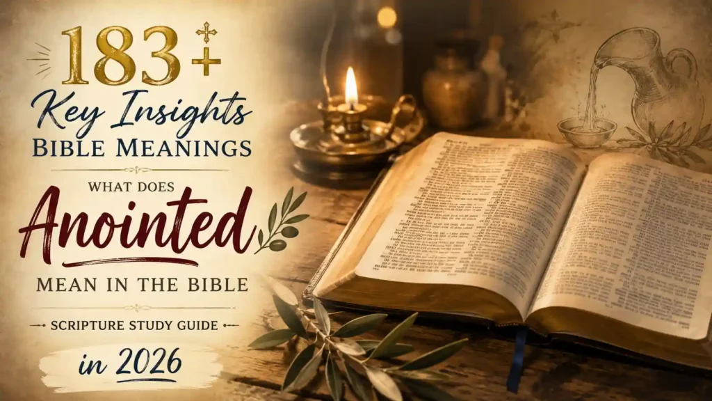 What Does Anointed Mean In The Bible
