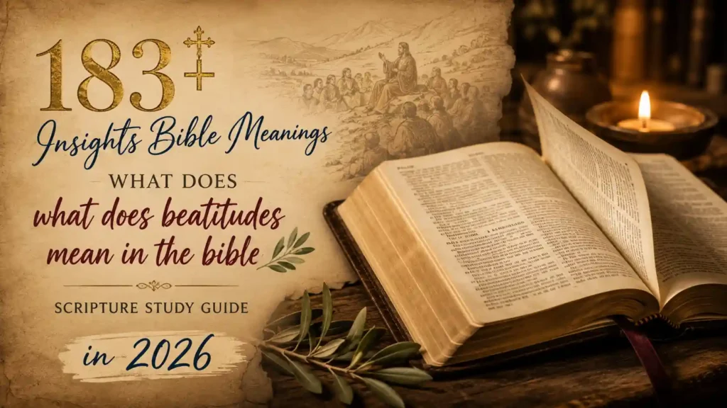 What Does Beatitudes Mean In The Bible