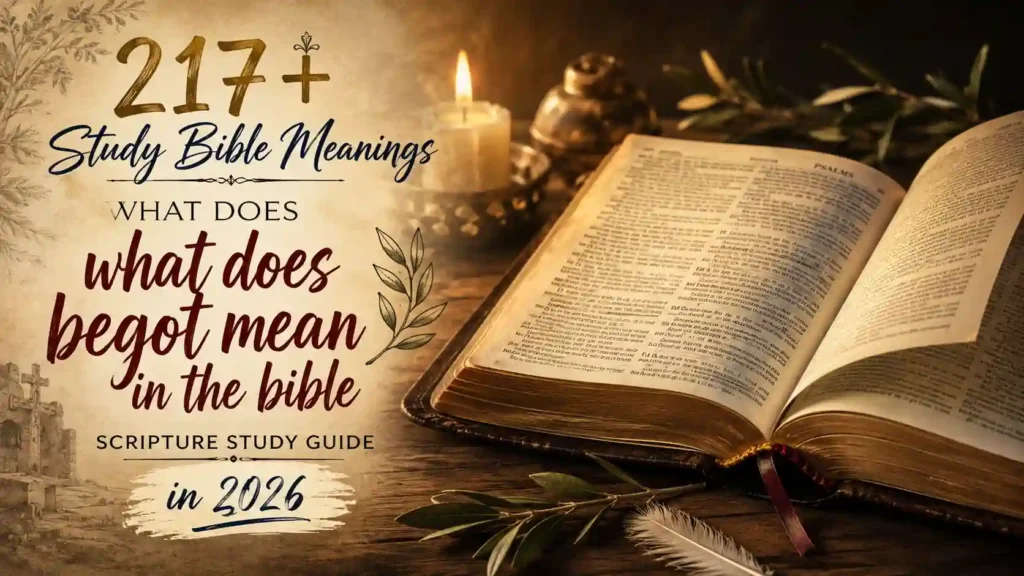 What Does Begot Mean In The Bible
