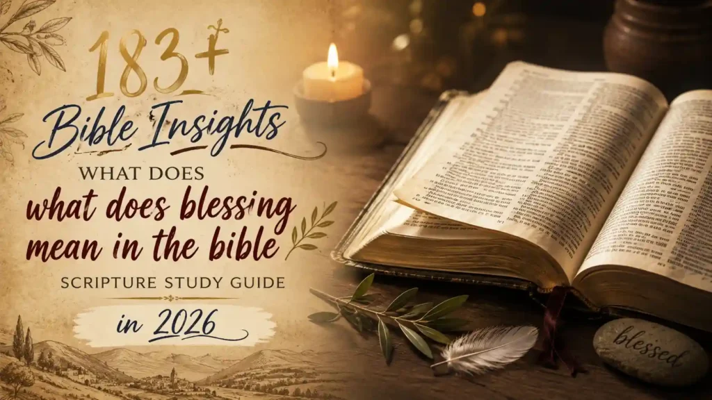 What Does Blessing Mean In The Bible