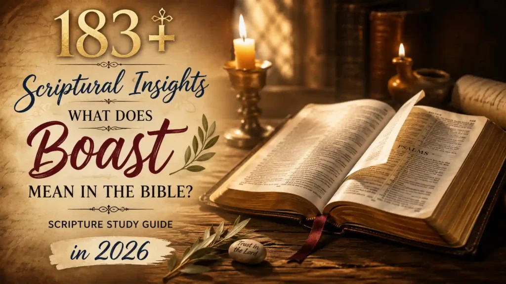 What Does Boast Mean In The Bible