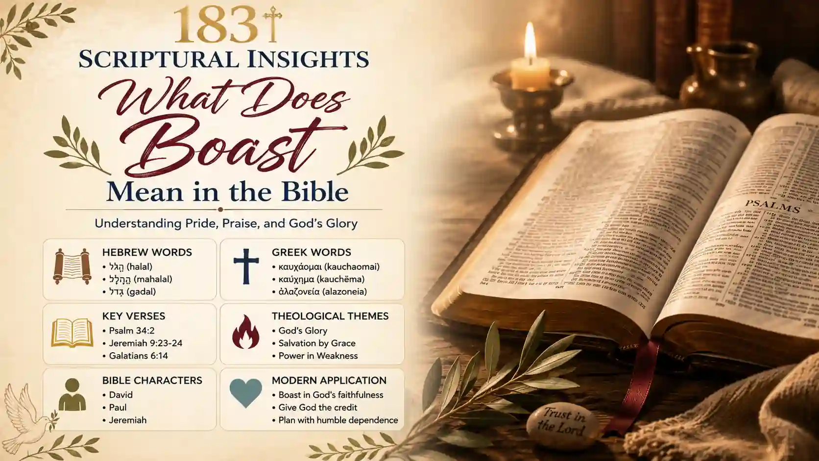 What Does Boast Mean In The Bible