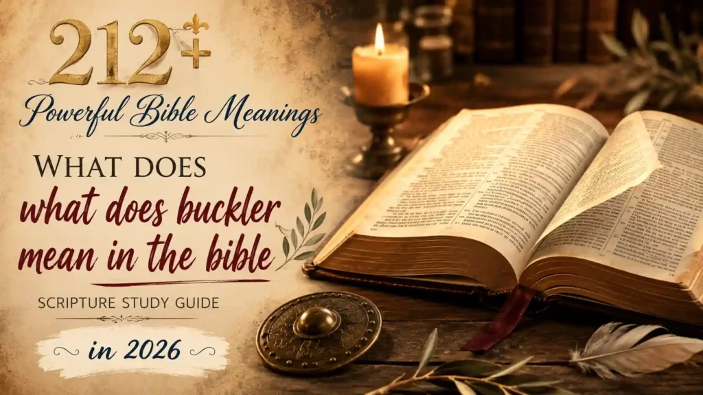 What Does Buckler Mean In The Bible