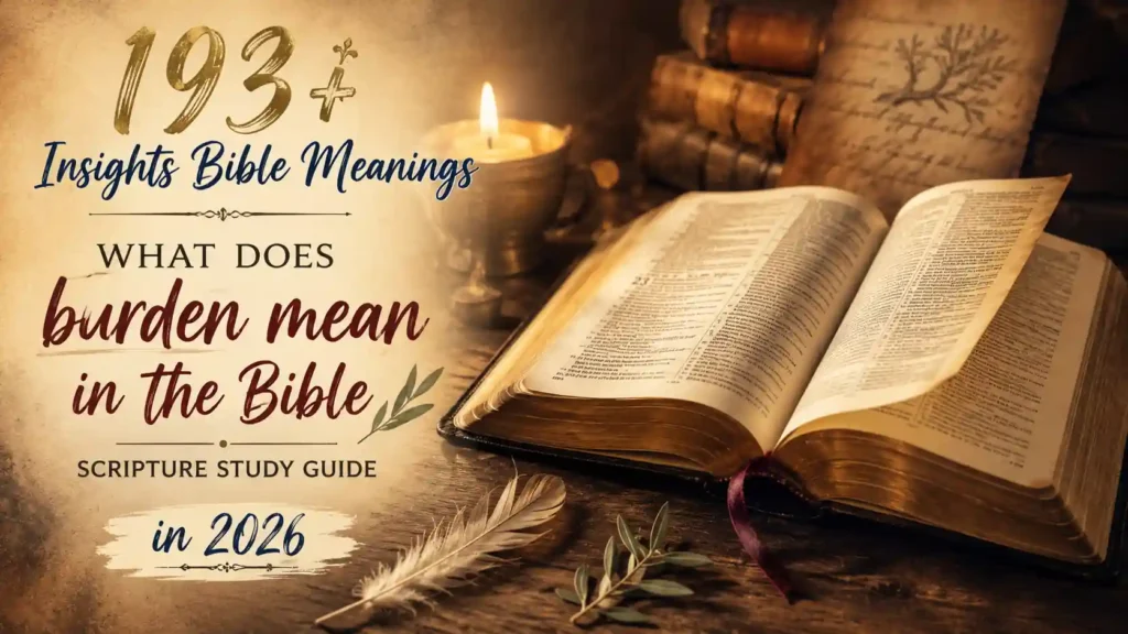 What Does Burden Mean In The Bible