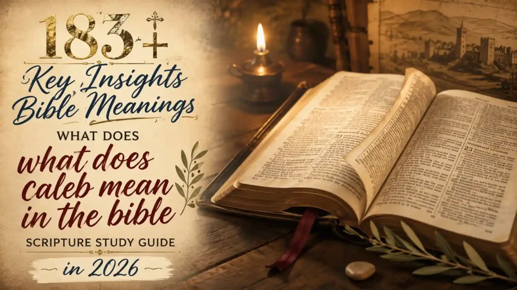 What Does Caleb Mean In The Bible
