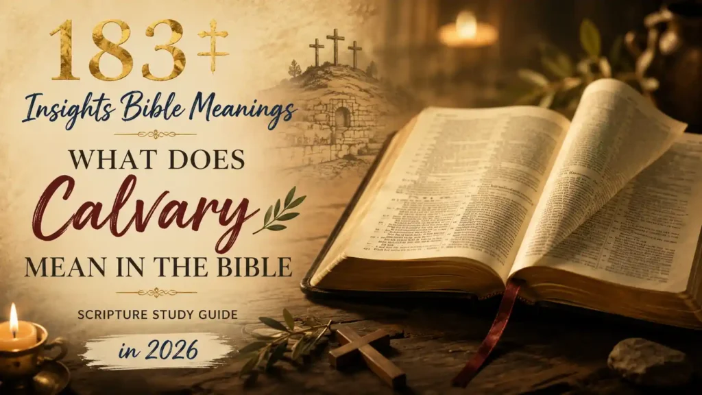 What Does Calvary Mean In The Bible