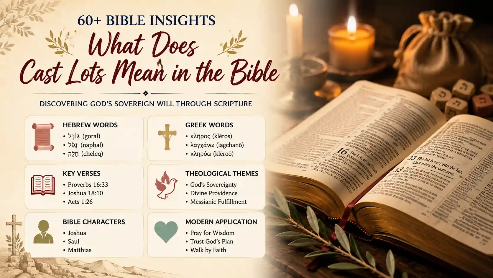 What Does Cast Lots Mean In The Bible
