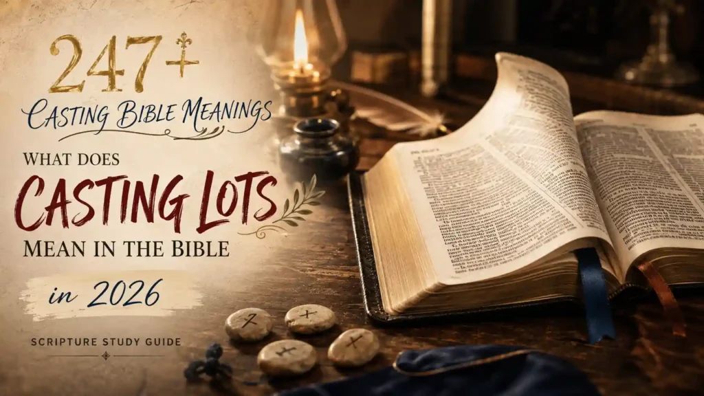 What Does Casting Lots Mean In The Bible