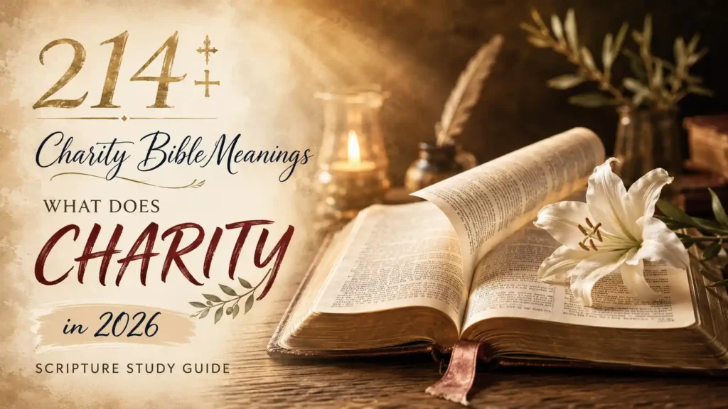 What Does Charity Mean In The Bible