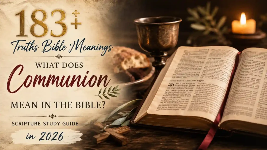 What Does Communion Mean In The Bible