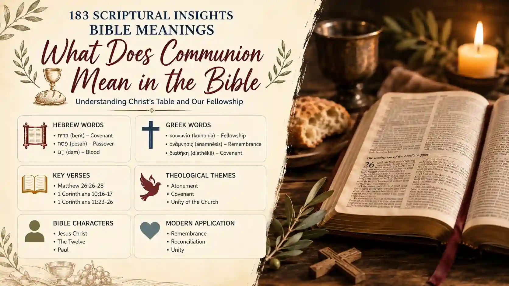 What Does Communion Mean In The Bible