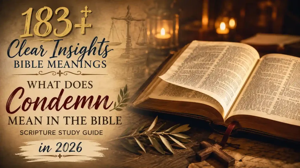 What Does Condemn Mean In The Bible