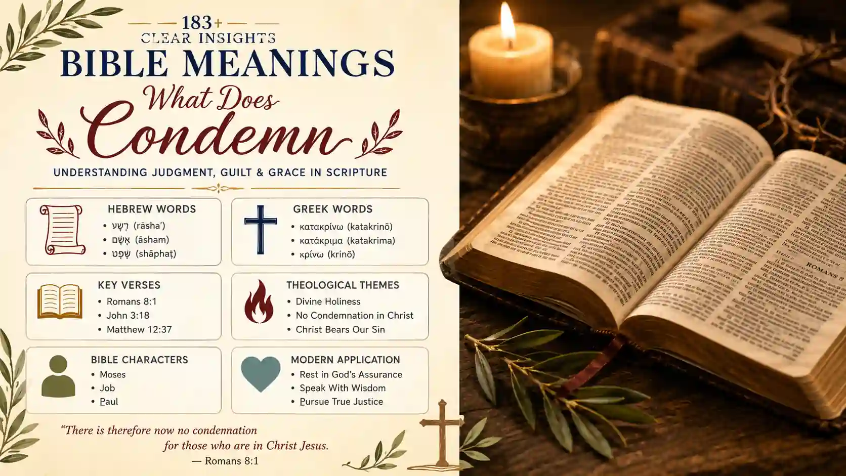 What Does Condemn Mean In The Bible