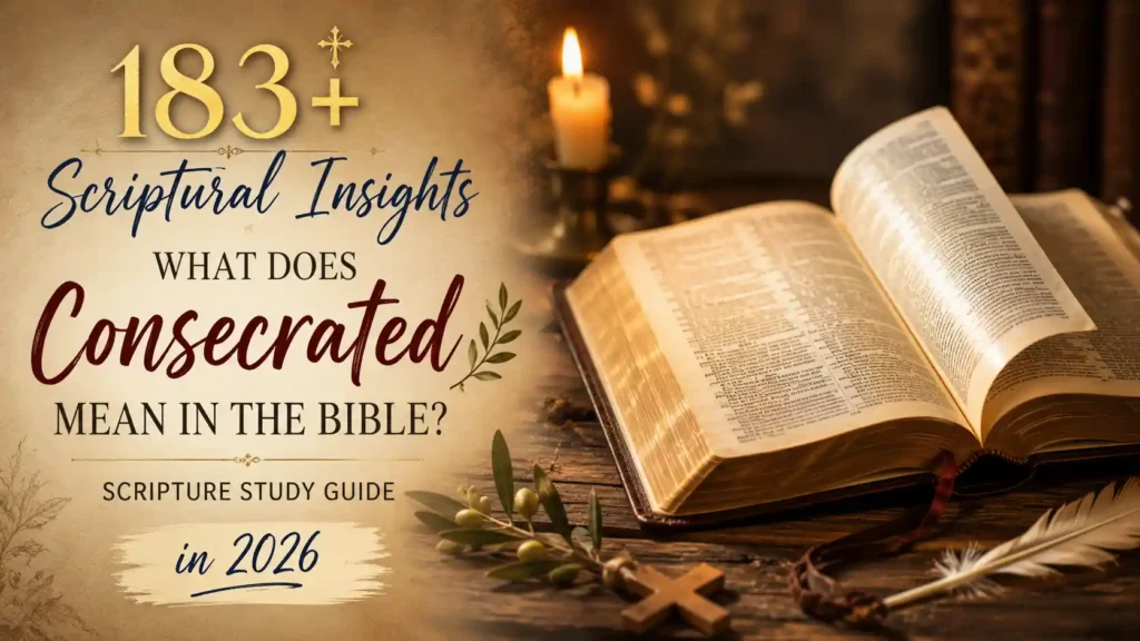 What Does Consecrated Mean In The Bible