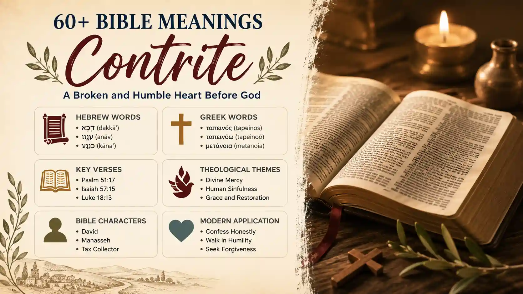 What Does Contrite Mean In The Bible