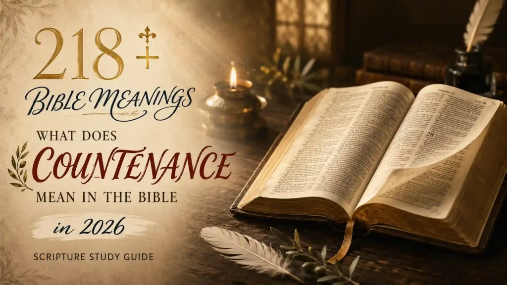 What Does Countenance Mean In The Bible