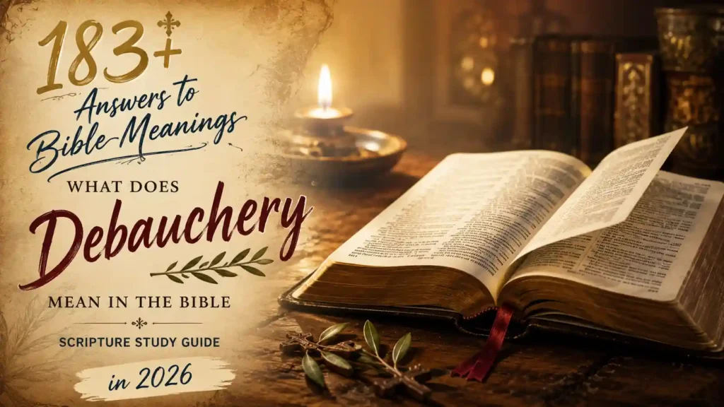What Does Debauchery Mean In The Bible