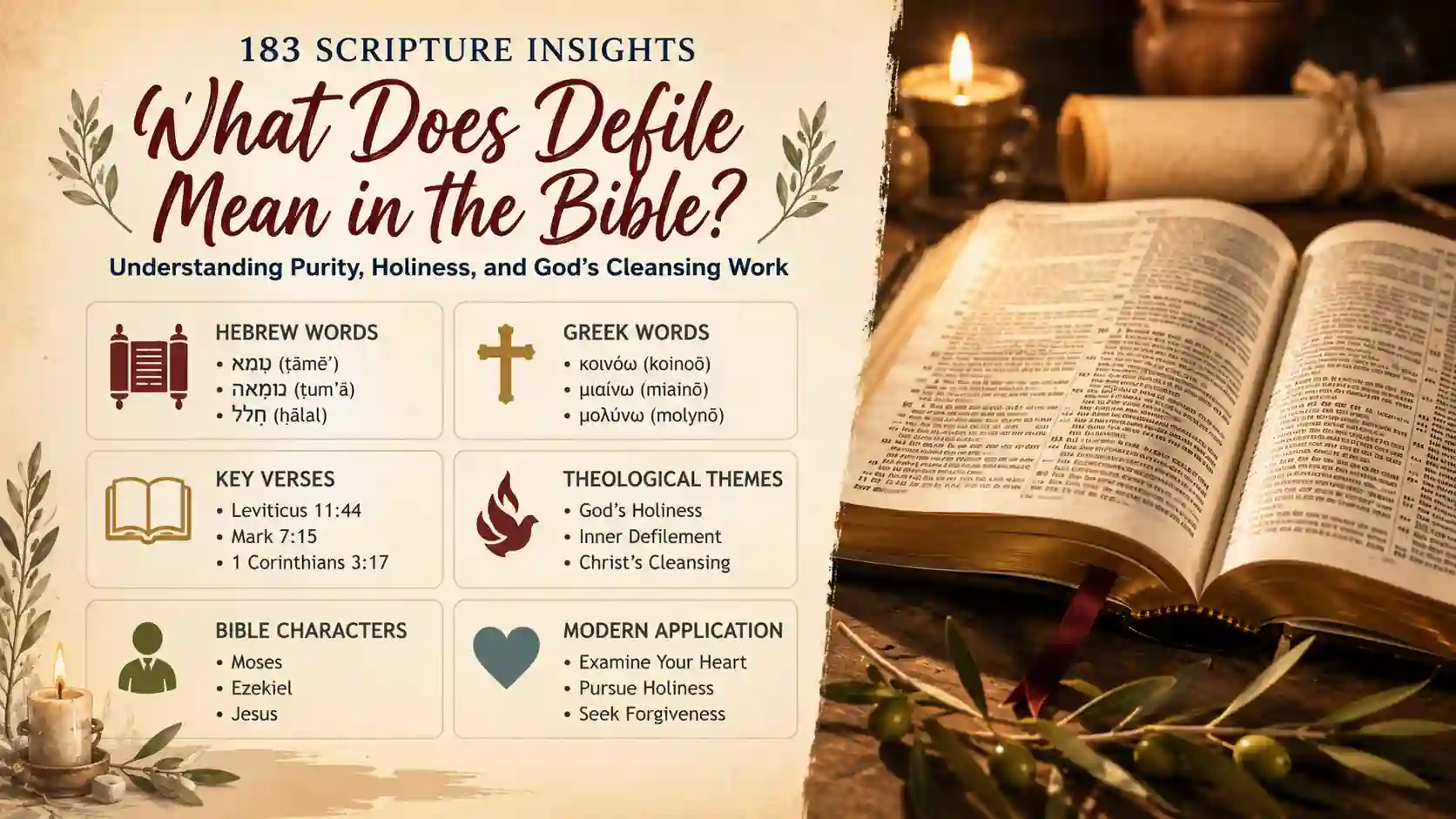 What Does Defile Mean In The Bible