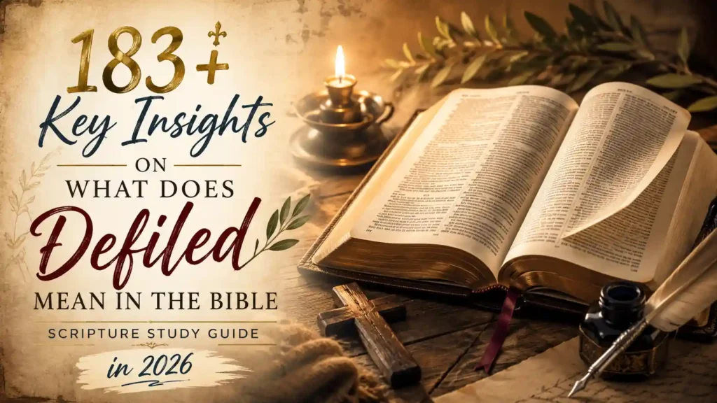 What Does Defiled Mean In The Bible