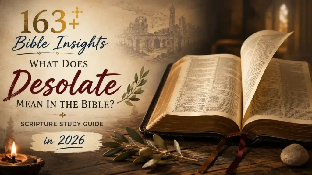 What Does Desolate Mean In The Bible