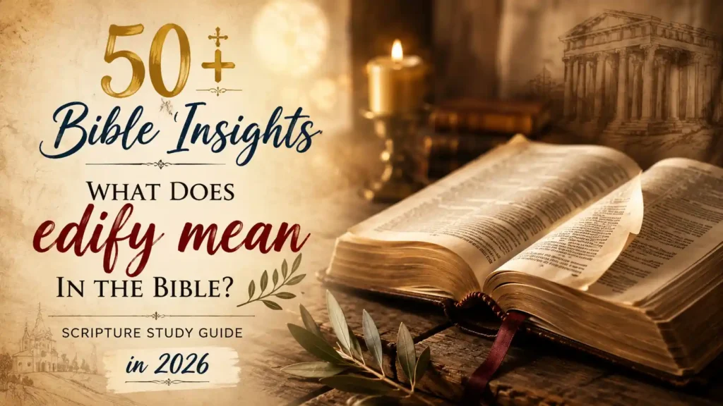 What Does Edify Mean In The Bible