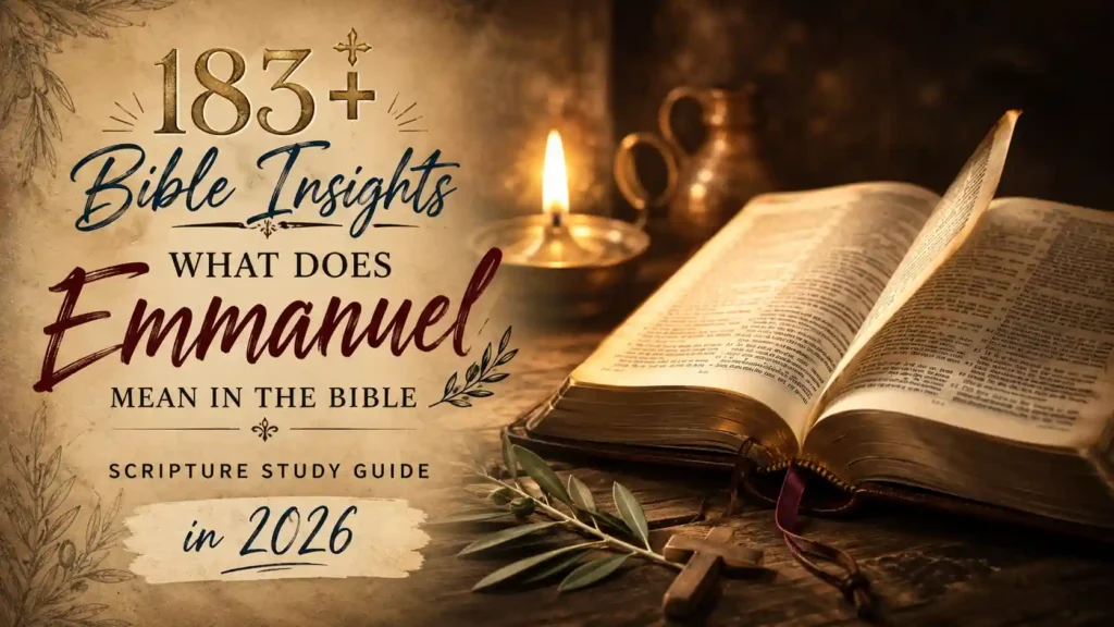 What Does Emmanuel Mean In The Bible