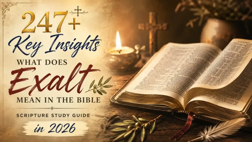 What Does Exalt Mean In The Bible