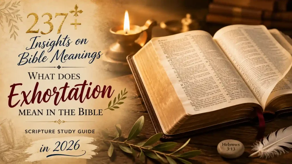 What Does Exhortation Mean In The Bible