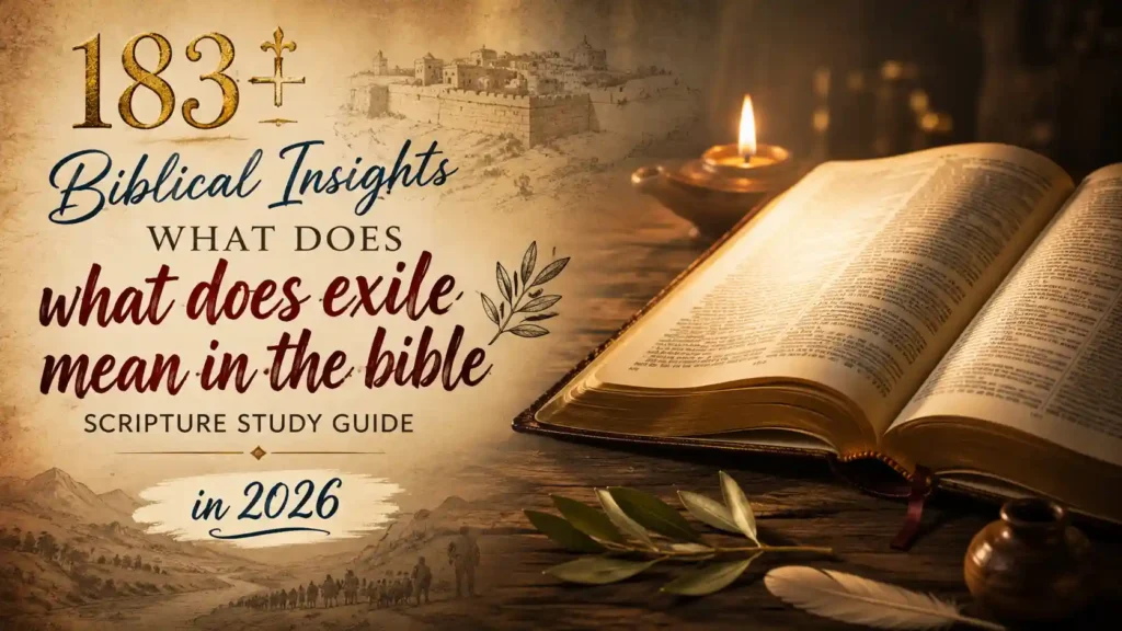 What Does Exile Mean In The Bible