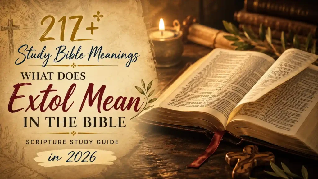 What Does Extol Mean In The Bible