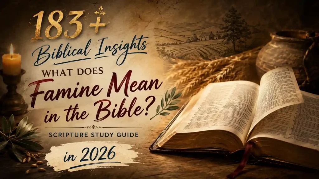 What Does Famine Mean In The Bible