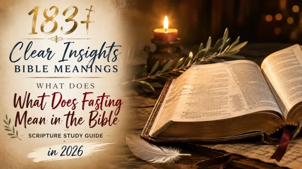 What Does Fasting Mean In The Bible