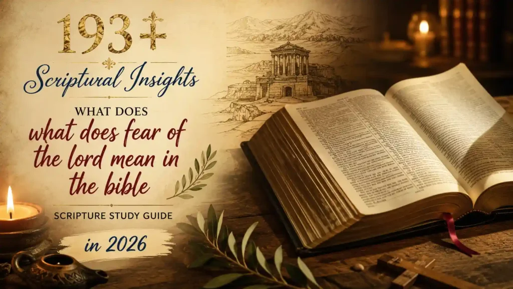 What Does Fear Of The Lord Mean In The Bible