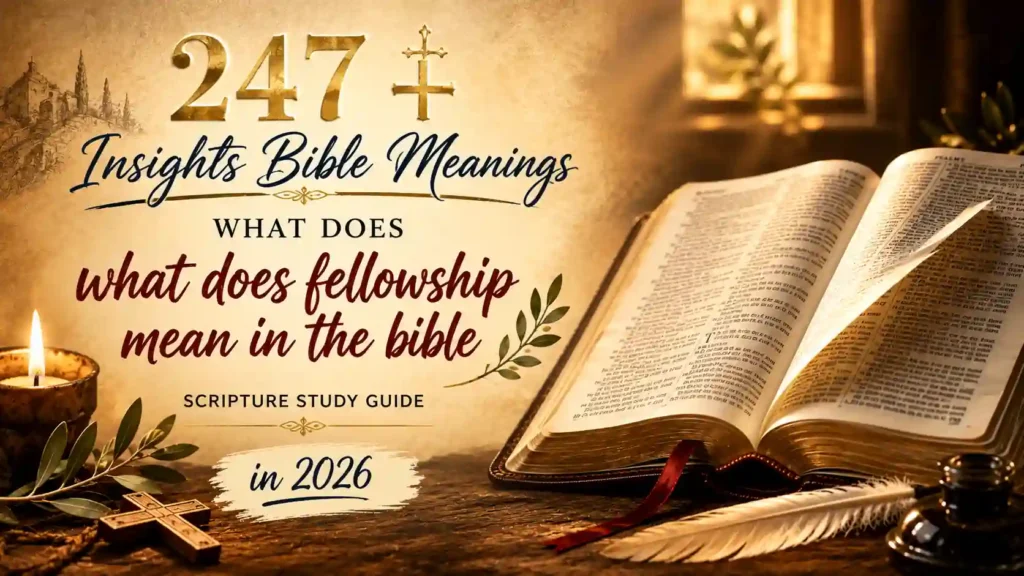 What Does Fellowship Mean In The Bible