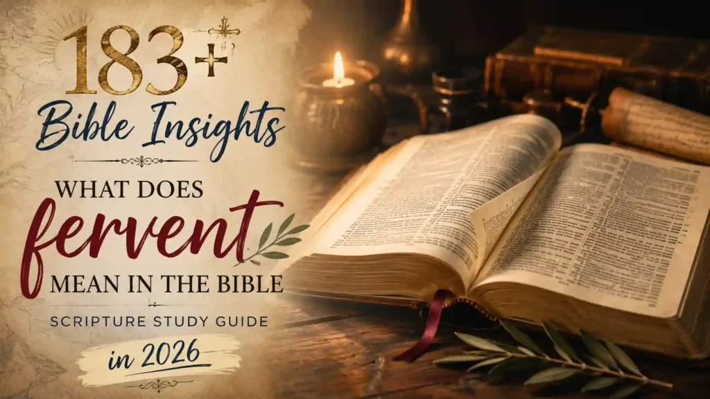 What Does Fervent Mean In The Bible