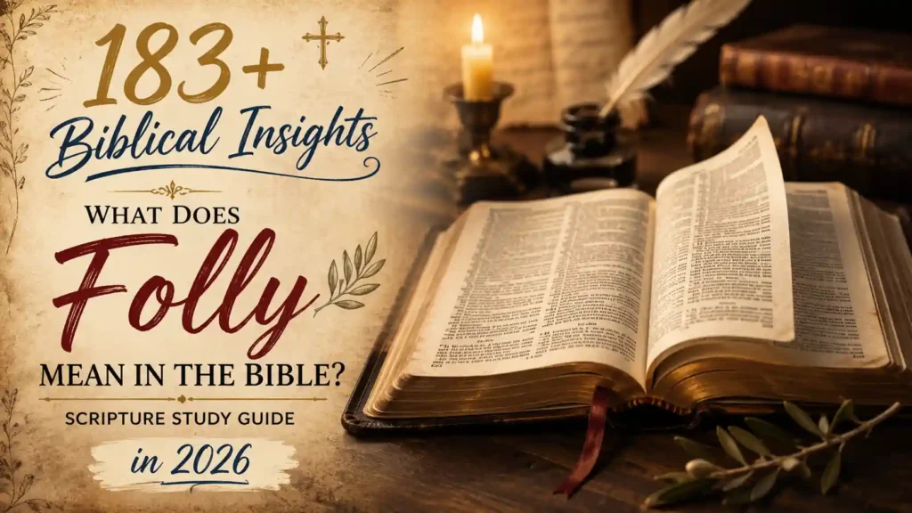What Does Folly Mean In The Bible
