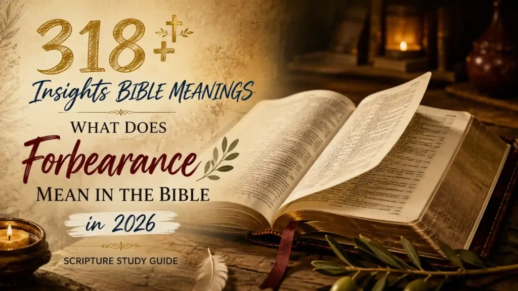 What Does Forbearance Mean In The Bible