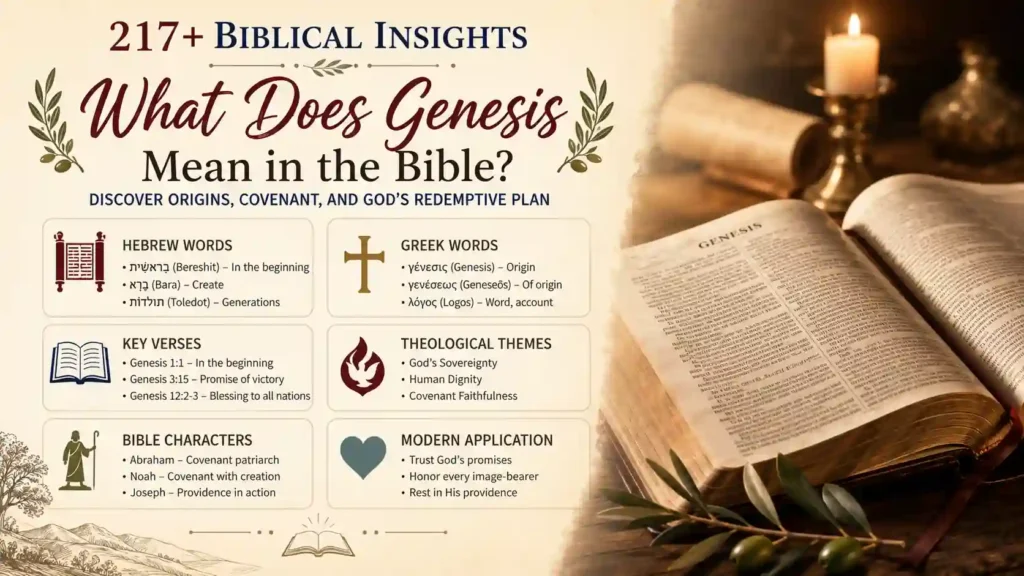 What Does Genesis Mean In The Bible