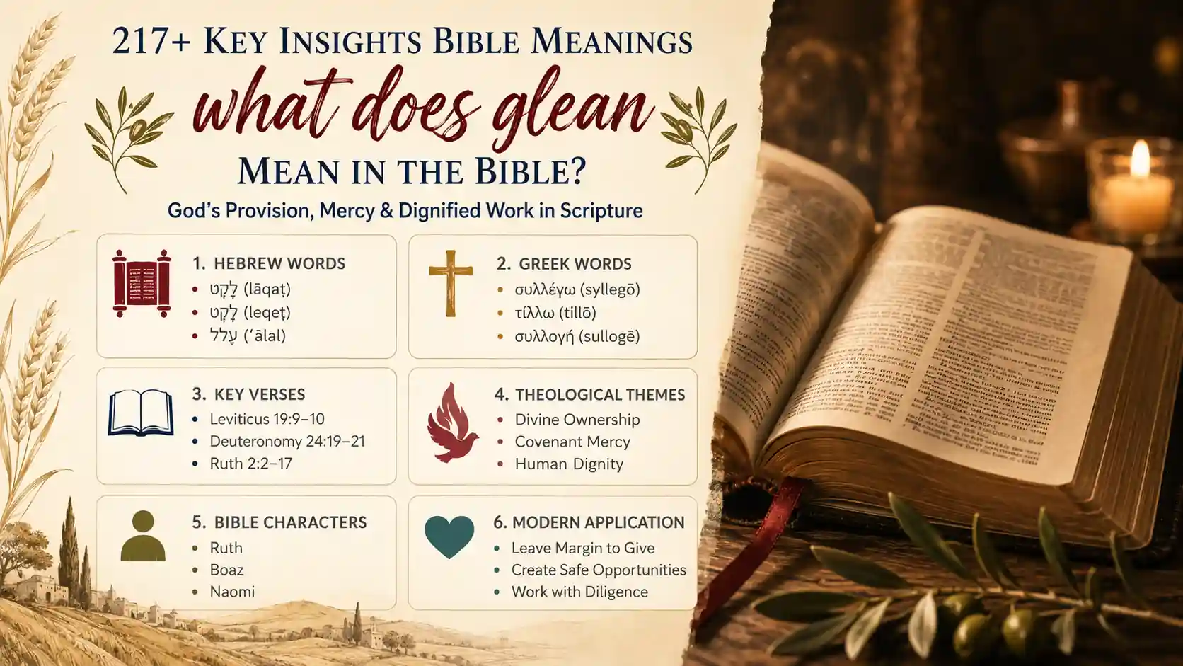 What Does Glean Mean In The Bible What Does Glean Mean In The Bible