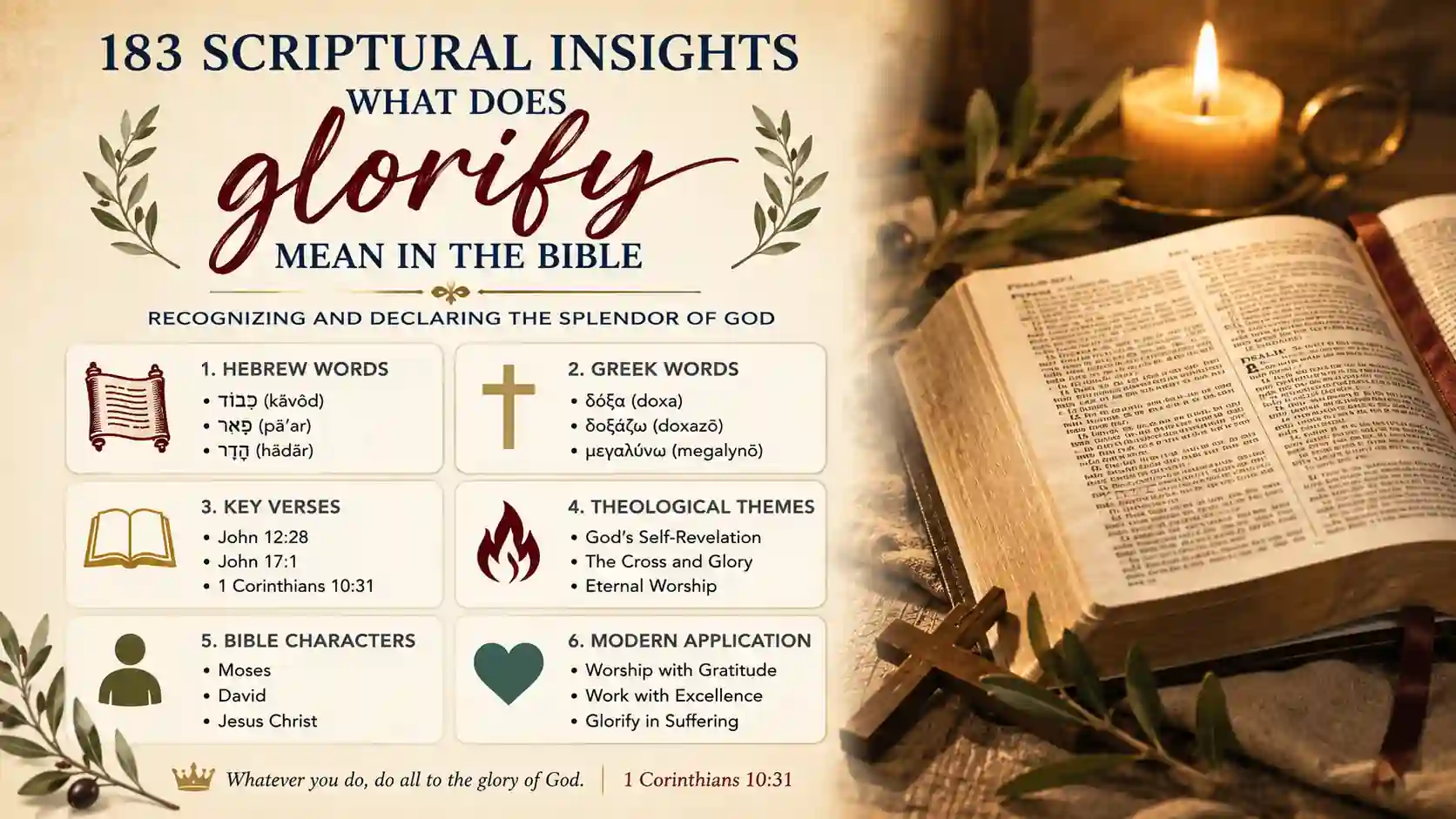 What Does Glorify Mean In The Bible