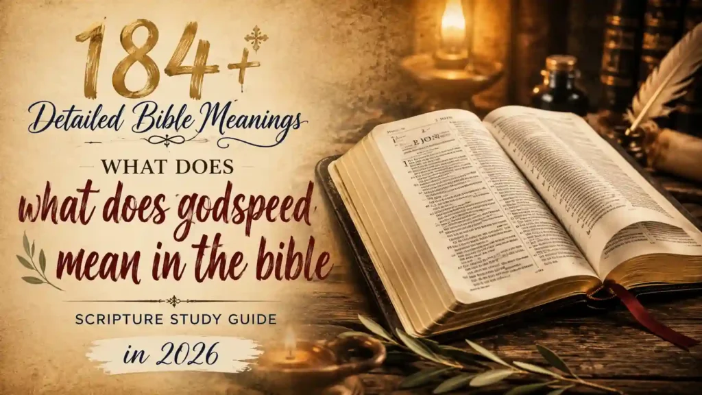 What Does Godspeed Mean In The Bible