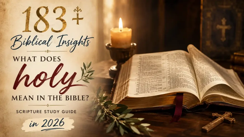 What Does Holy Mean In The Bible
