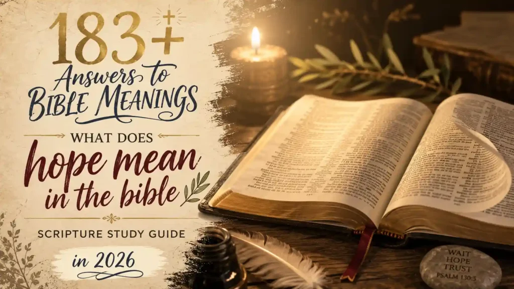 What Does Hope Mean In The Bible