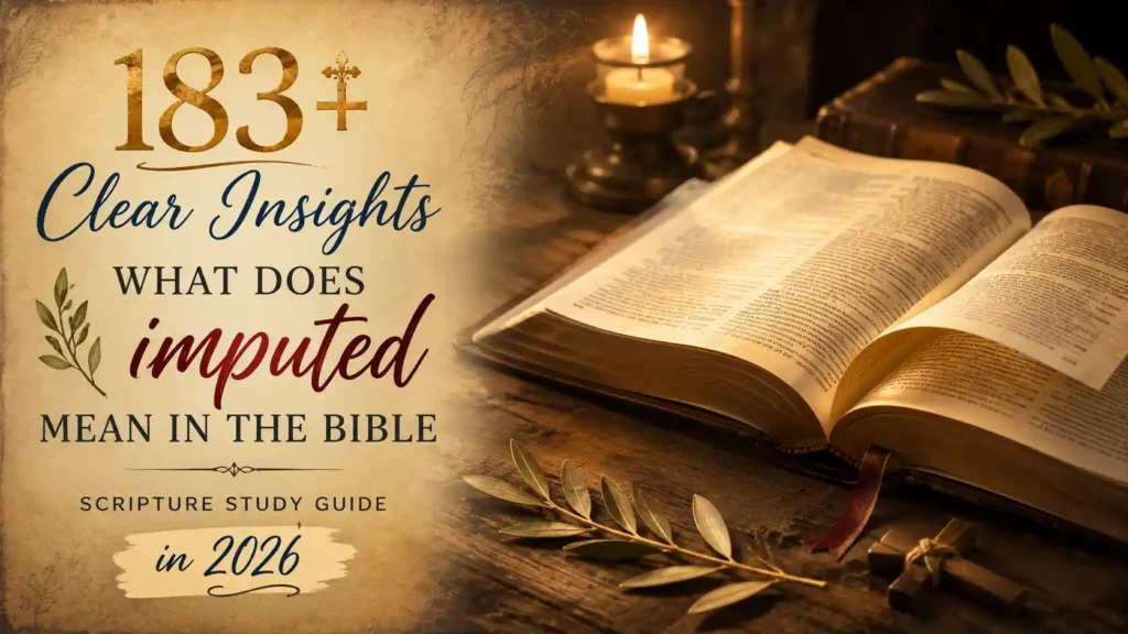 What Does Imputed Mean In The Bible