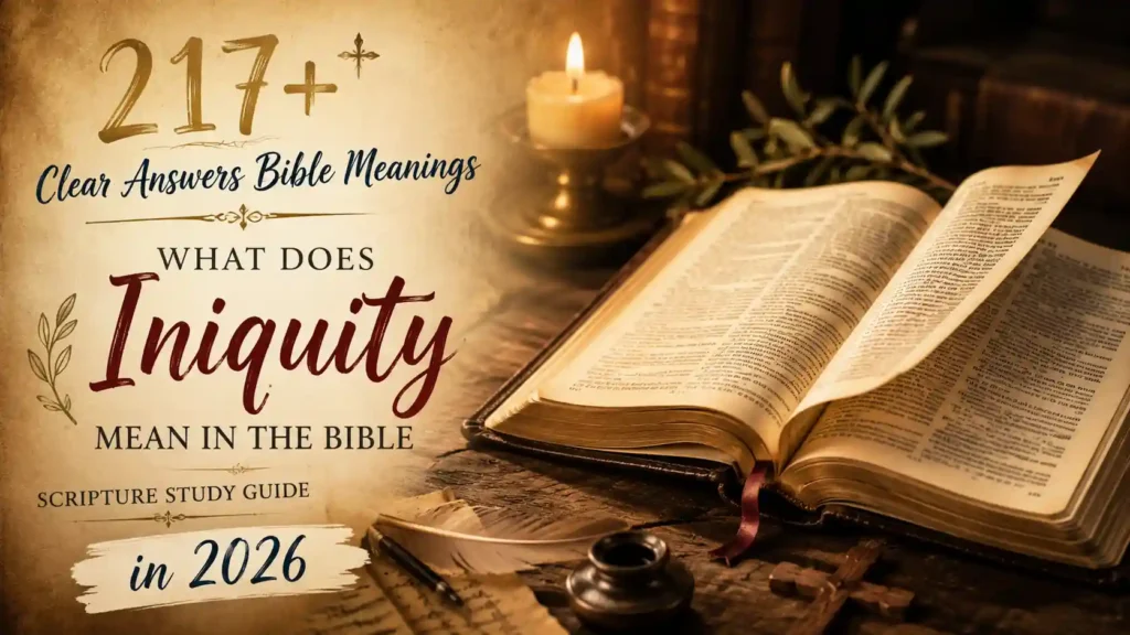 What Does Iniquity Mean In The Bible